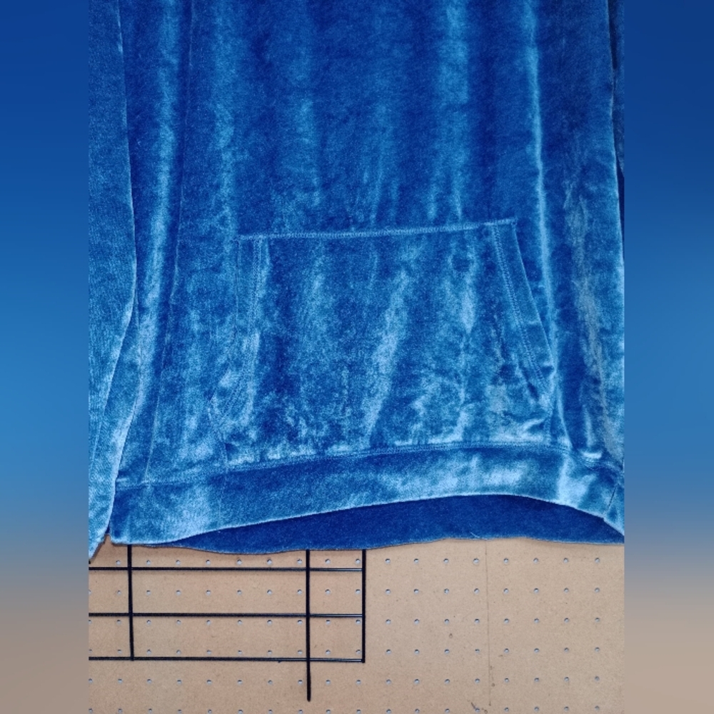 Blue Velour Sweatshirt - Picture 3 of 4